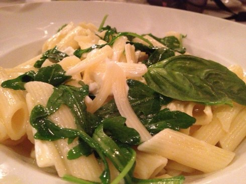 Penne with Spinach and Goat Cheese