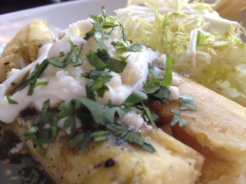 Corn and Goat Cheese Tamale