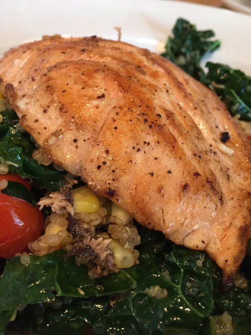 Pumpkin Seed Encrusted Salmon